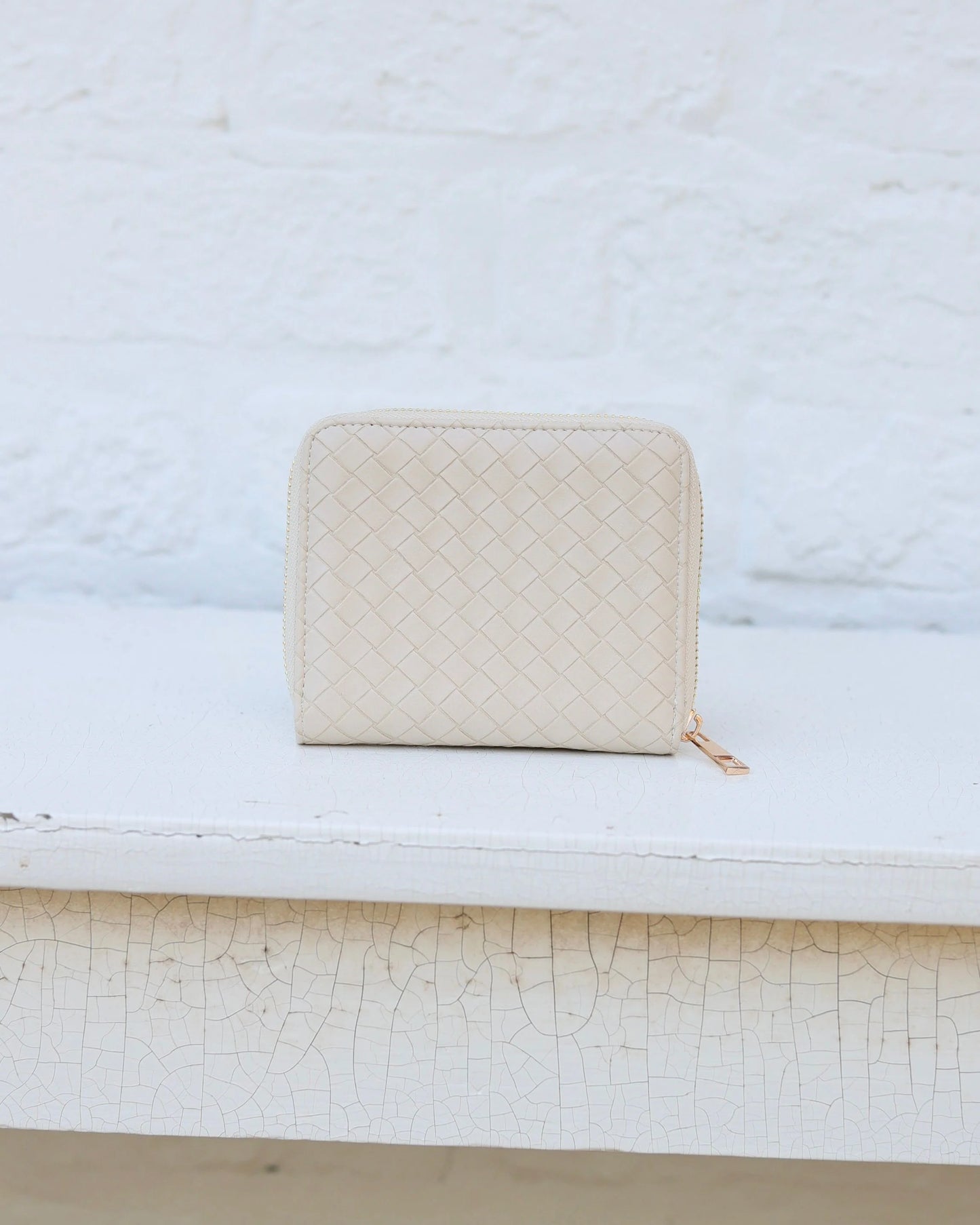 Caroline Hill Woven Almond Blakely Wallet