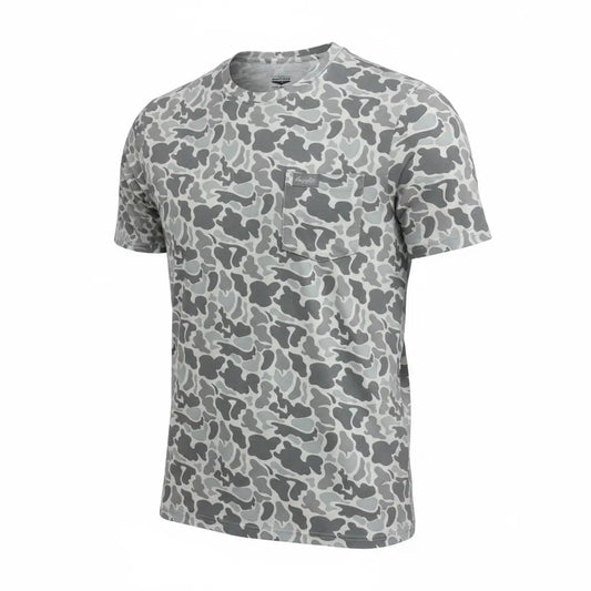 Honey Hole Dark Grey Camo Pocket Tee