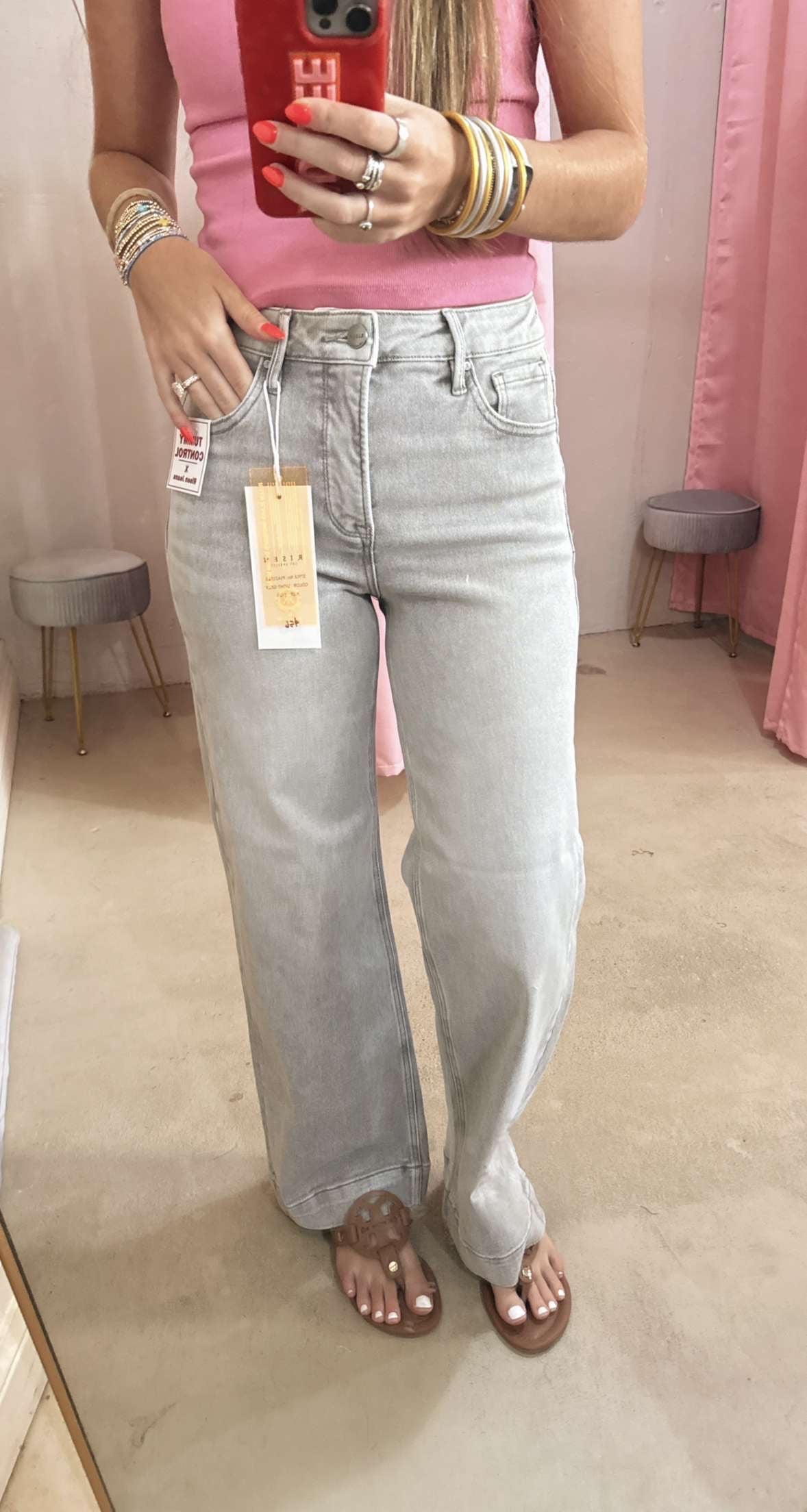Risen Light Grey Jeans