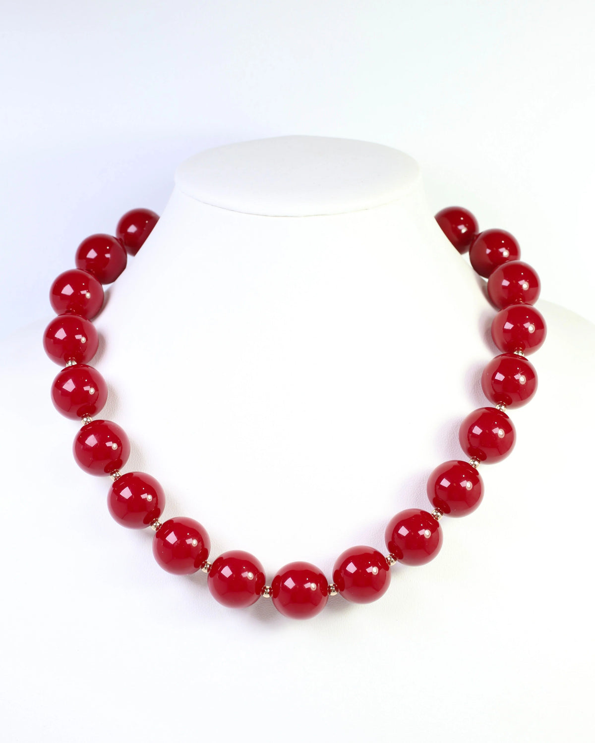 Caroline Hill Maroon Beaded Necklace