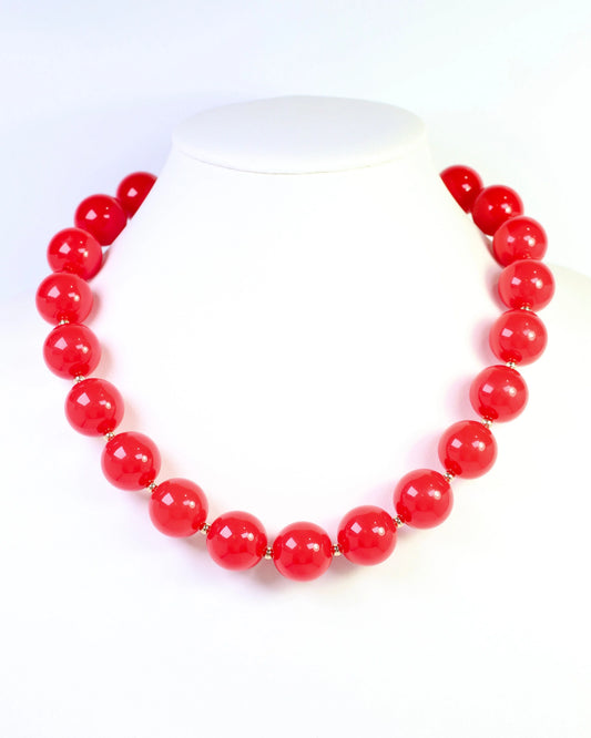 Caroline Hill Red Beaded Necklace