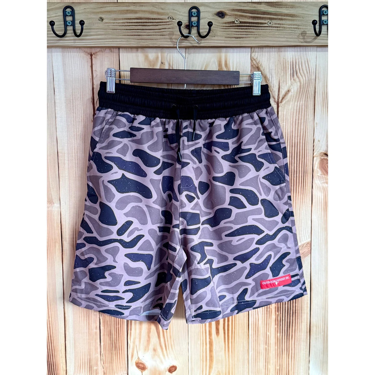 Brown Camo Outdoor Odyssey Mens Shorts