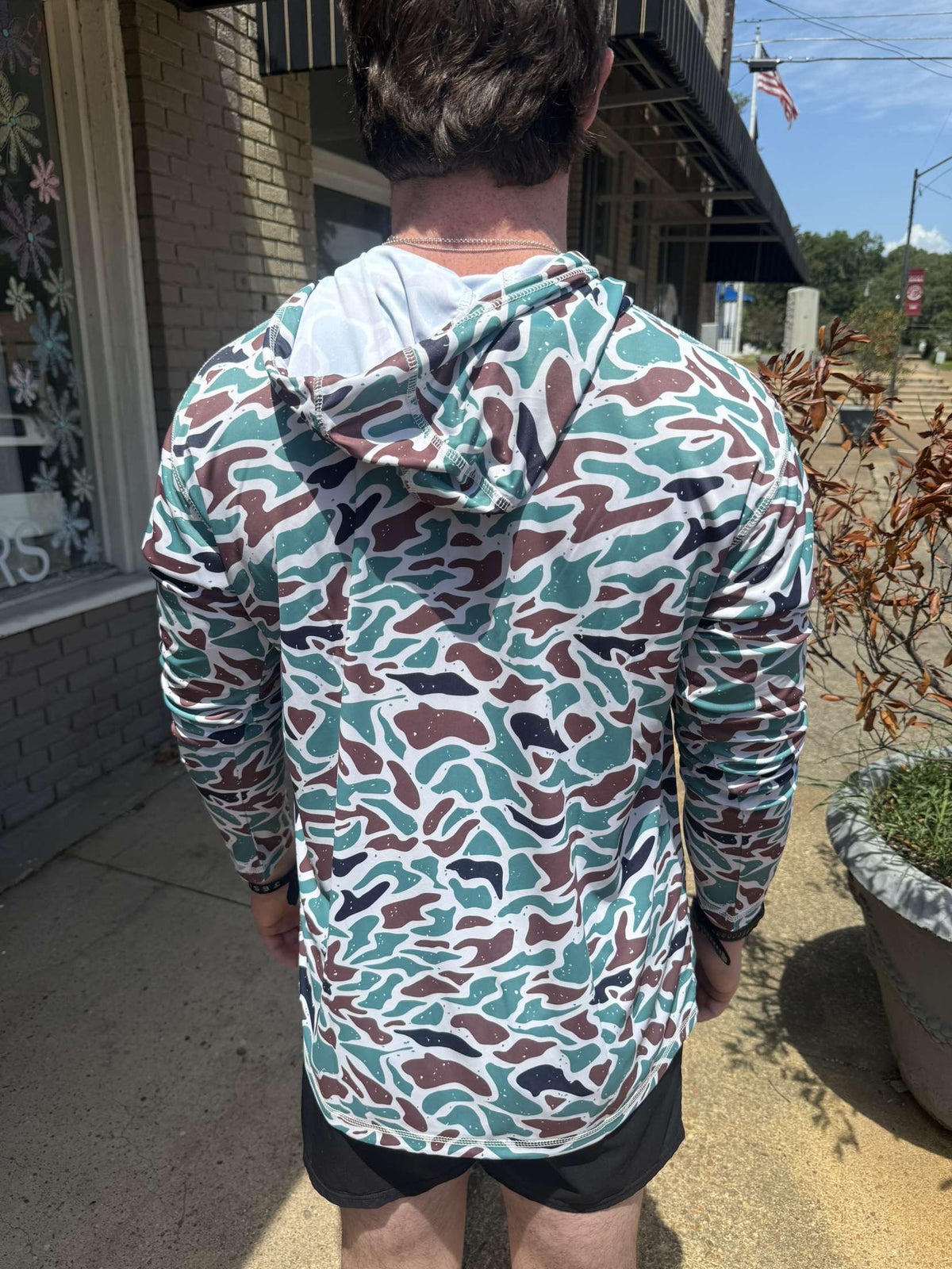 Green Camo Outdoor Odyssey Performance Hoodie
