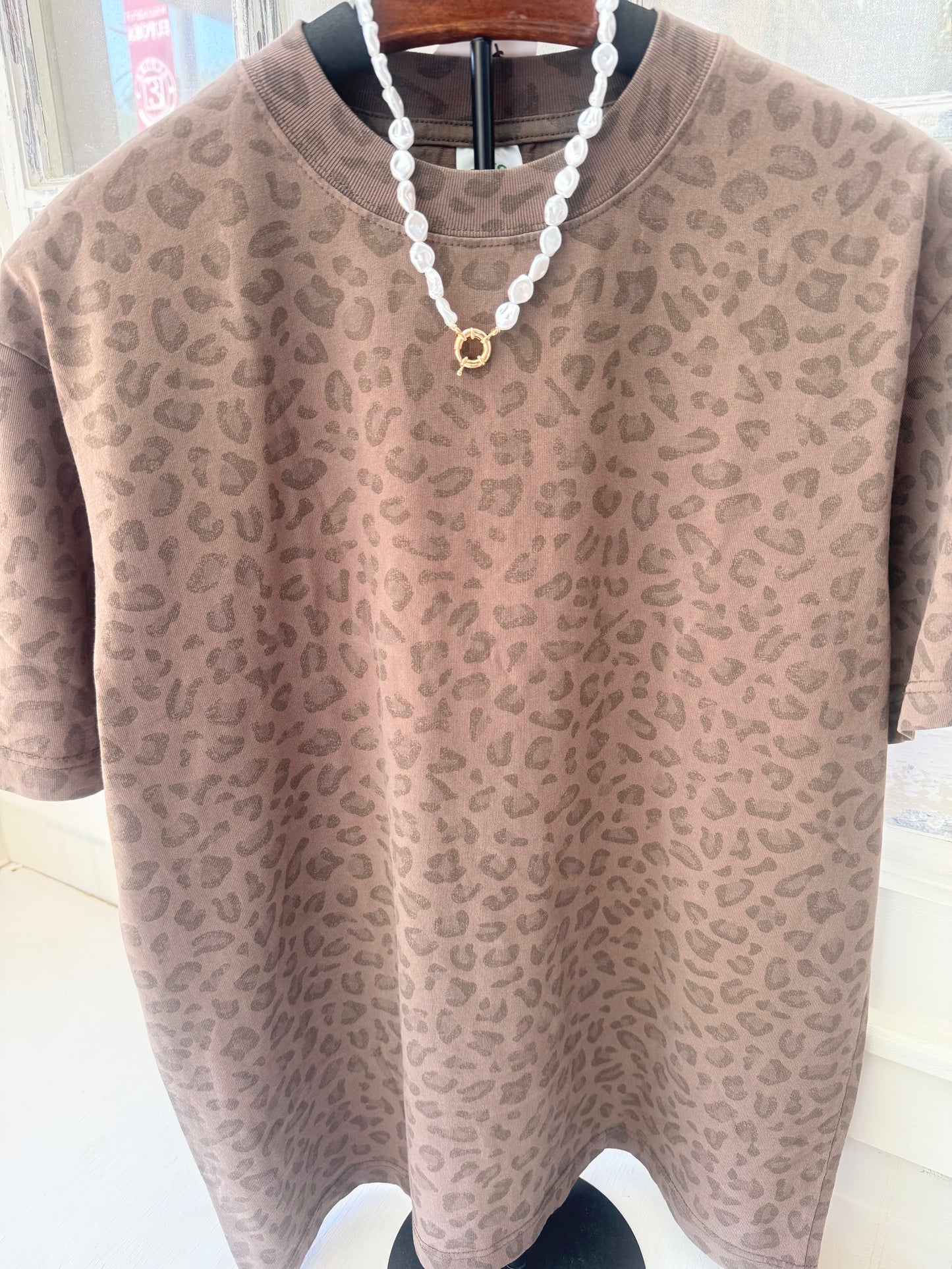 Vintage Brown Leopard Tee