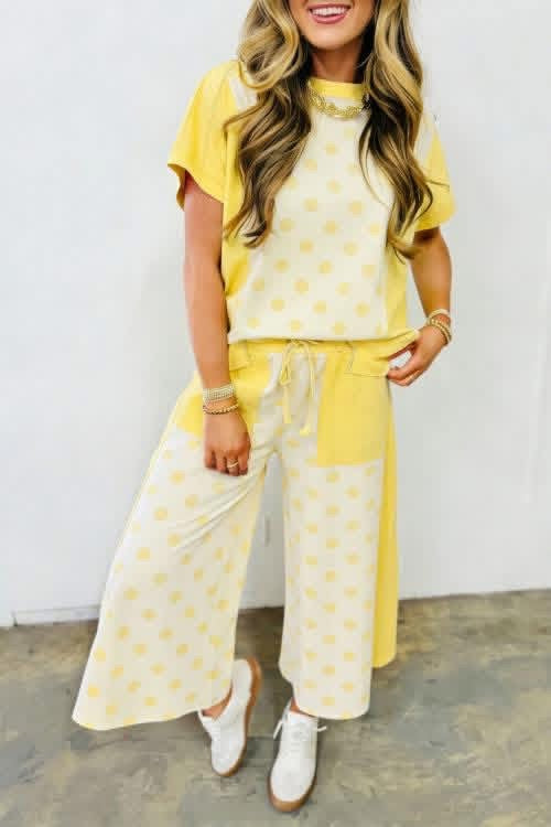 Polka Dot Pants Set