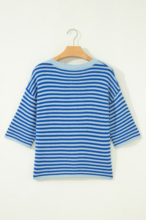 Blue Stripe Cardigan