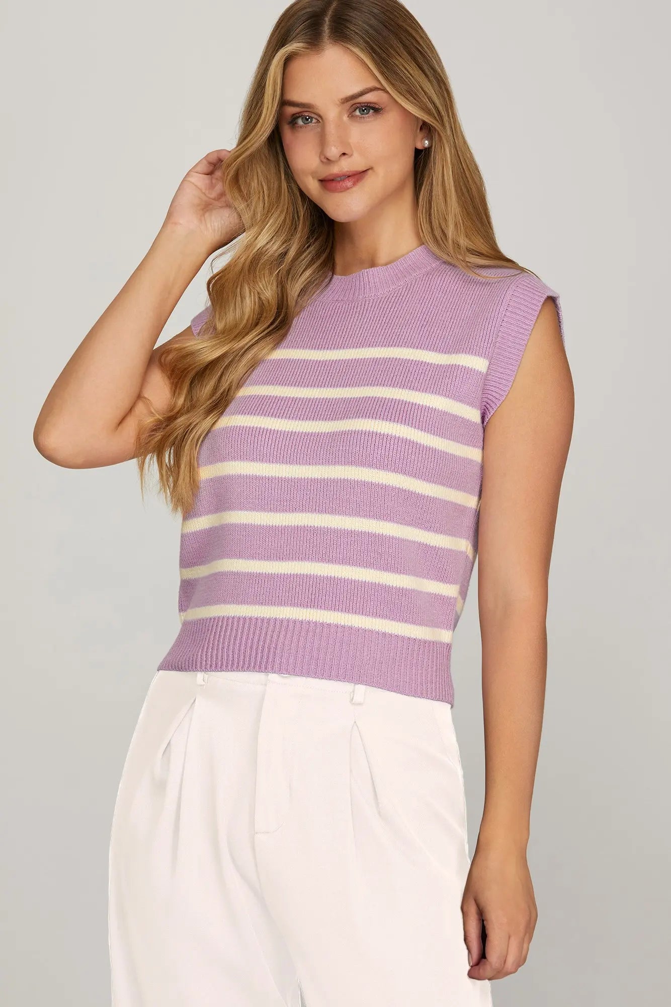 Lilac and White Top