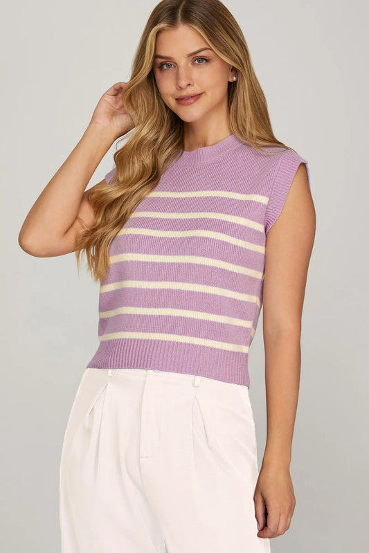 Lilac and White Top