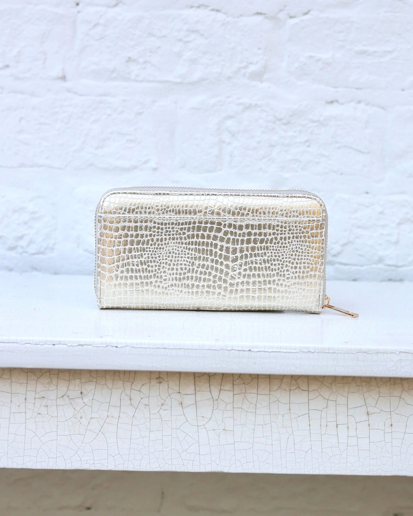 Gold Snakeskin Caroline Hill Wallet