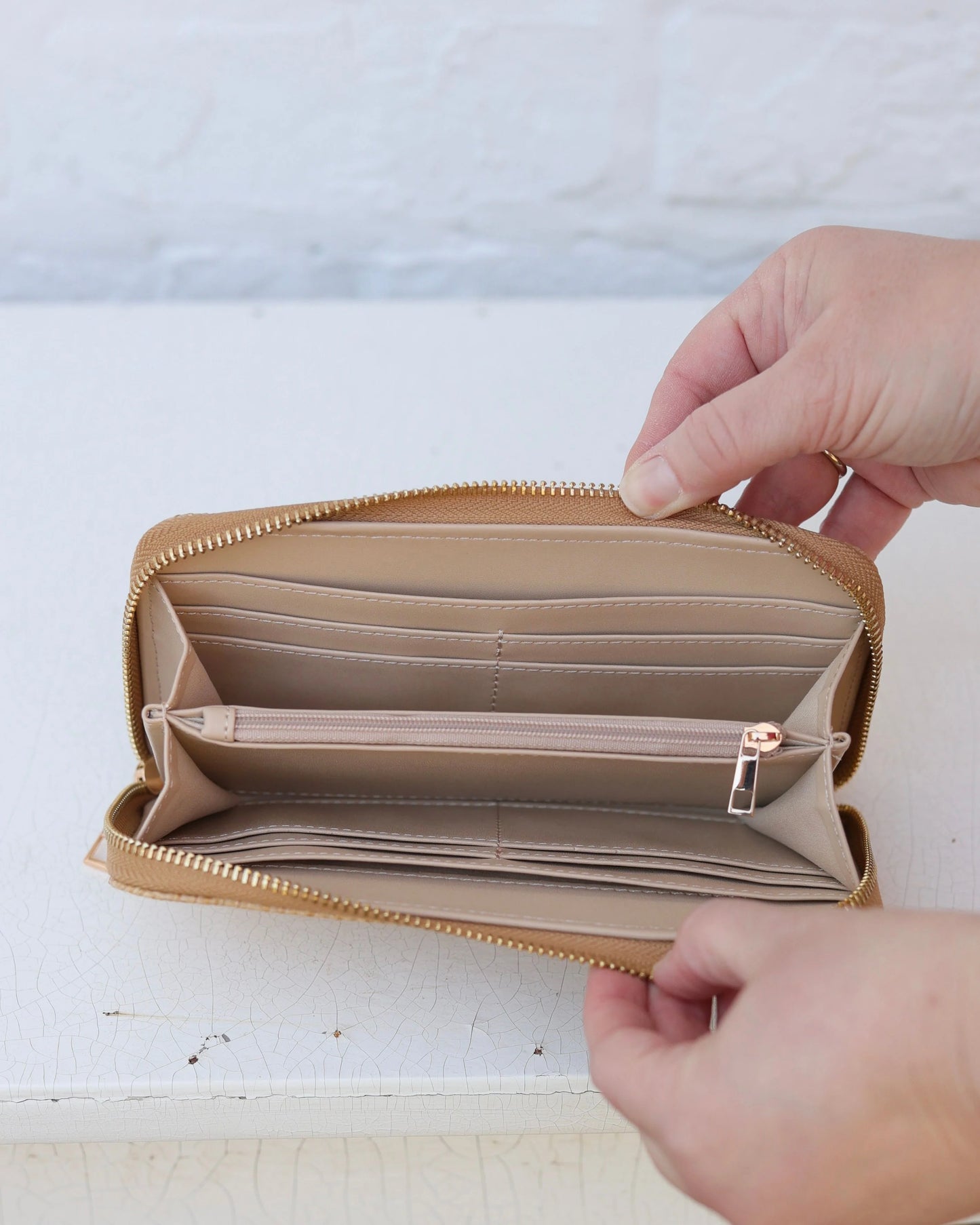 Woven Gold Caroline Hill Wallet