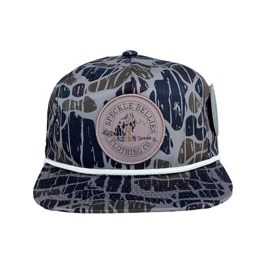 Camo Circle Patch Speckle Bellies Rope Hat